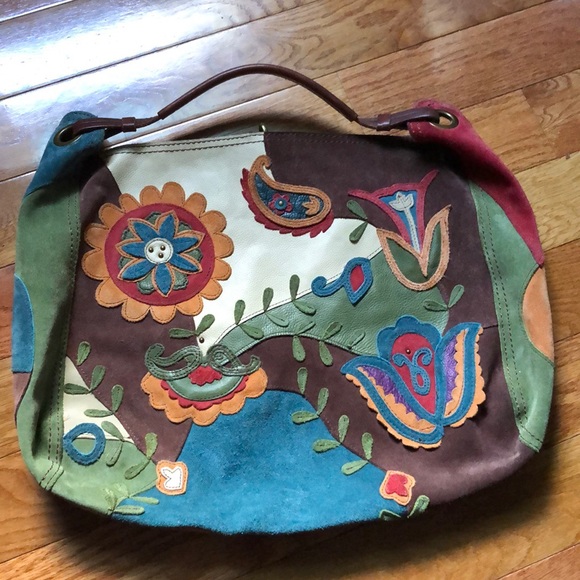 Lucky brand vintage inspired tote bag